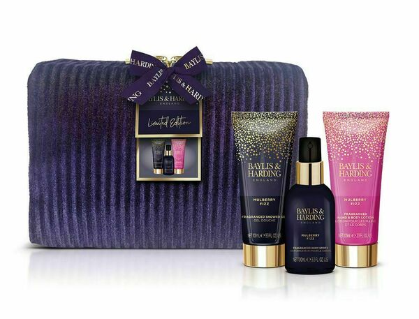 Baylis & Harding Sada péče o tělo v kosmetické tašce Mulberry Fizz 4 ks porovnat ceny