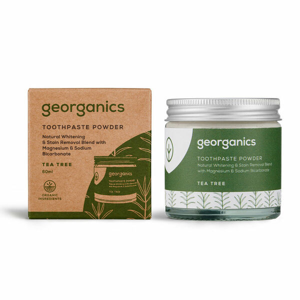 Georganics Tea Tree zubní prášek 60 ml porovnat ceny