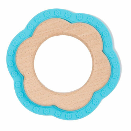 Bo Jungle Kousátko B-TEETHER FLOWER WOOD Blue porovnat ceny
