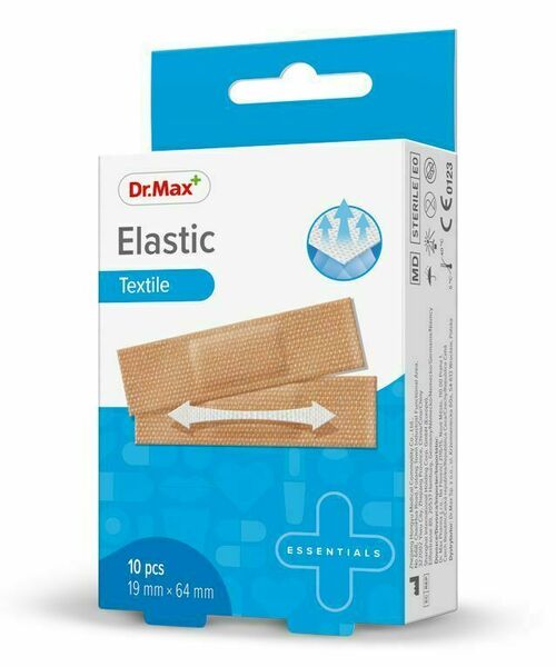 Dr. Max Elastic Textile 19 x 64 mm náplast 10 ks porovnání ceny