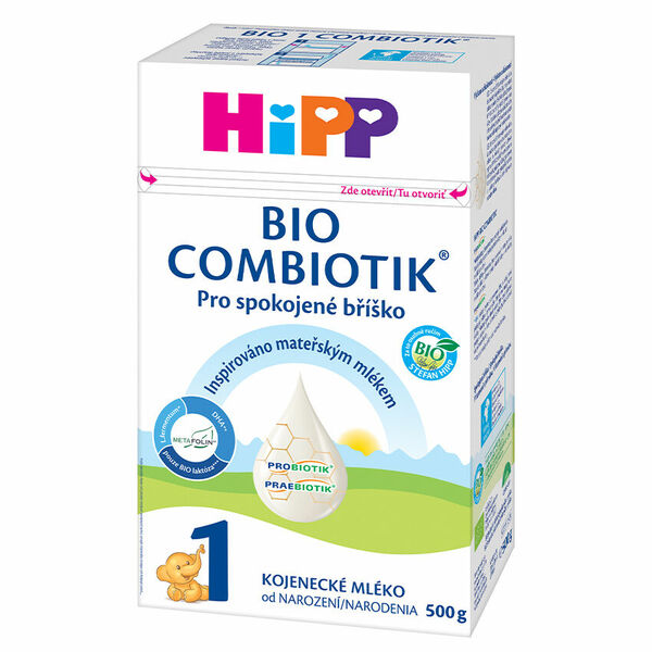 HiPP 1 BIO Combiotik od narození Počáteční mléčná kojenecká výživa, 500g porovnat ceny