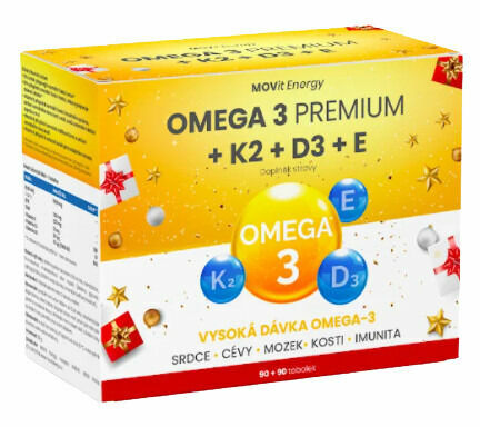 MOVit Energy  MOVit Omega 3 Premium+K2+D3+E,90+90tob. porovnat ceny