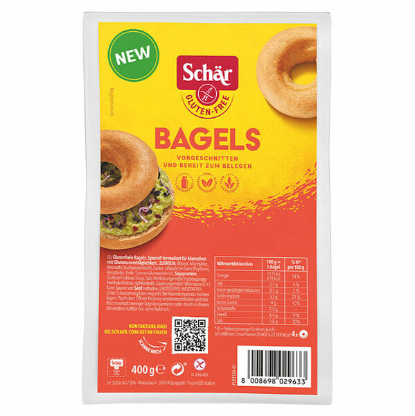 SCHÄR Bagels bez lepku 400 g porovnat ceny