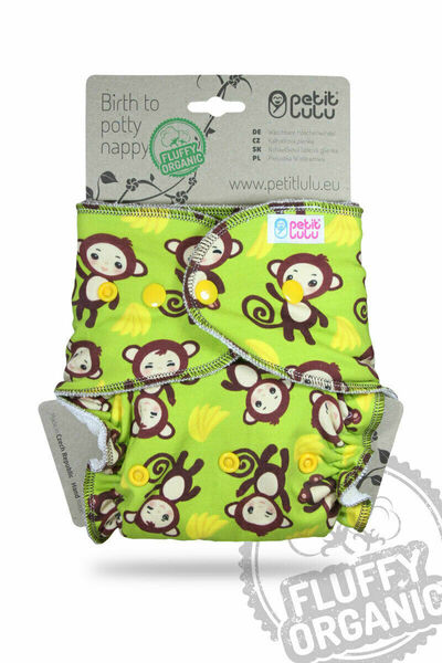 Petit Lulu Maxi/noční pleny PLUS Fluffy Organic patentky - Monkey Business porovnat ceny