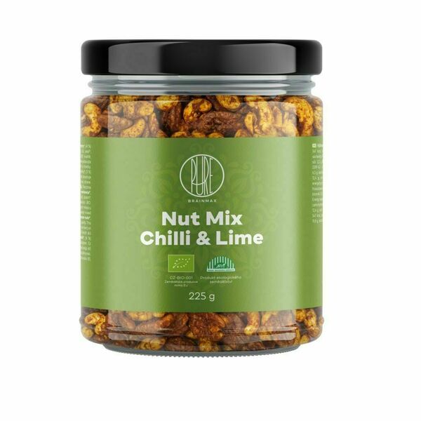 BrainMax Pure Směs ořechů Chilli & limetka BIO 225 g porovnat ceny