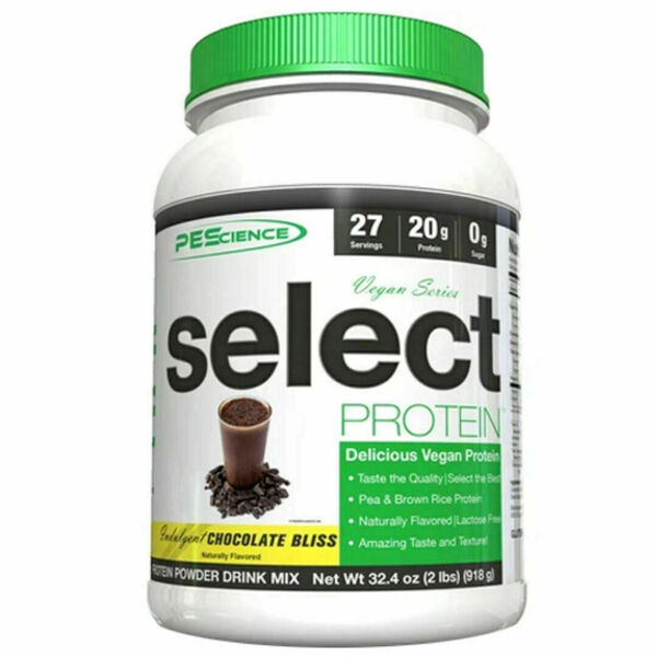 PEScience Vegan Select protein 918g - chocolate bliss porovnat ceny