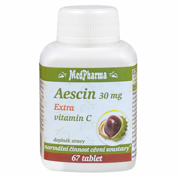 MEDPHARMA Aescin 30 mg extra vitamin C 67 tablet porovnat ceny