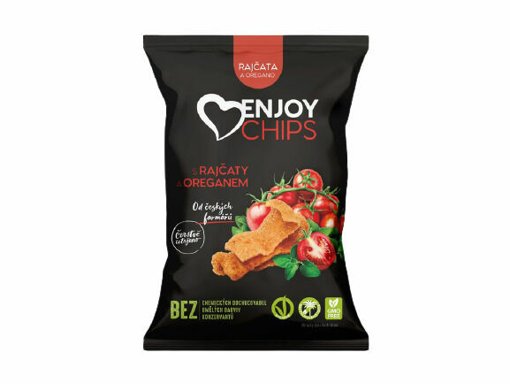 Enjoy chips Bramborové chipsy s rajčaty a oregánem 40g porovnat ceny