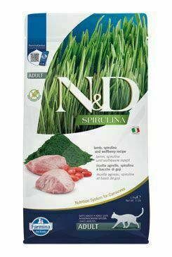 N&d Spirulina Cat Adult Lamb & Wolfberry 1,5kg porovnat ceny