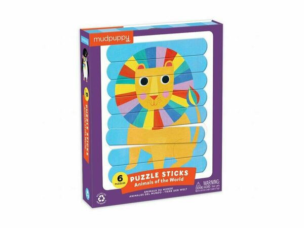 Mudpuppy Puzzle Sticks, Světová zvířata 24ks porovnat ceny