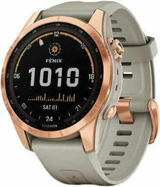 II. jakost Garmin Fenix 7S PRO Solar, Rose Gold/ Sand Silicone Band porovnat ceny