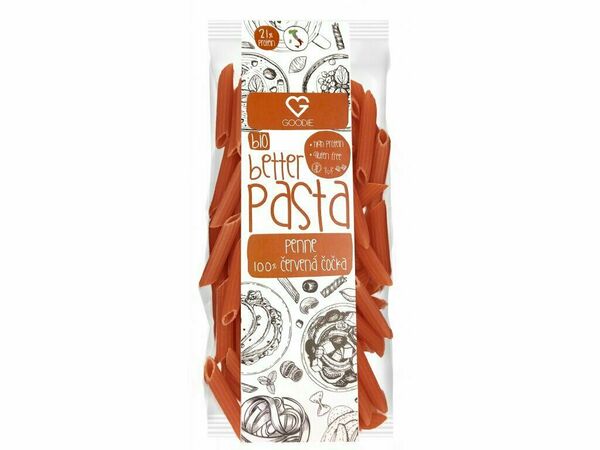 GOODIE Červená čočka - Penne BIO 250g porovnat ceny