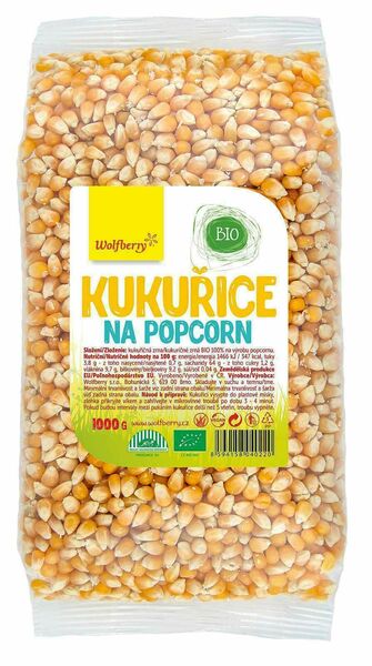 Wolfberry Kukuřice na popcorn BIO 1000g porovnat ceny