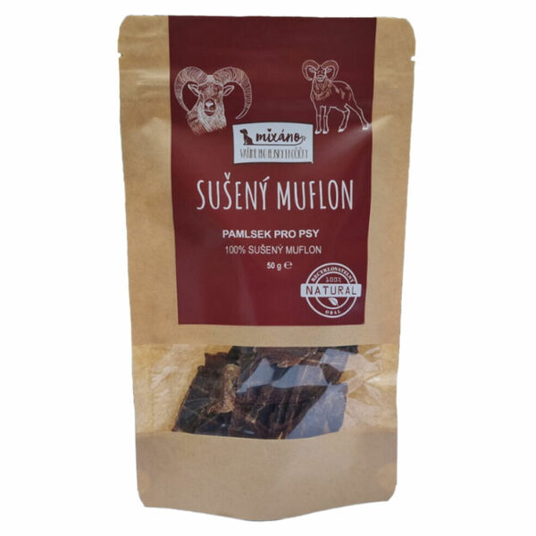 MIXÁNO Sušený muflon pamlsek pro psy 50 g porovnat ceny