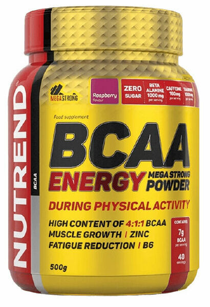 Nutrend  BCAA Energy Mega Strong Powder malina 500g porovnat ceny