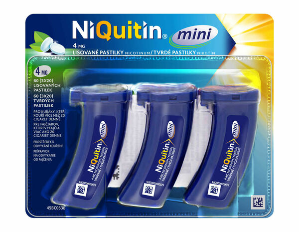 NiQuitin mini 4mg pastilky 3x20ks porovnat ceny
