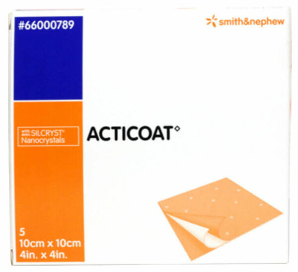 Smith&Nephew  Acticoat krytí antimikrobiotické s nanokry 10x10cm 5ks porovnat ceny