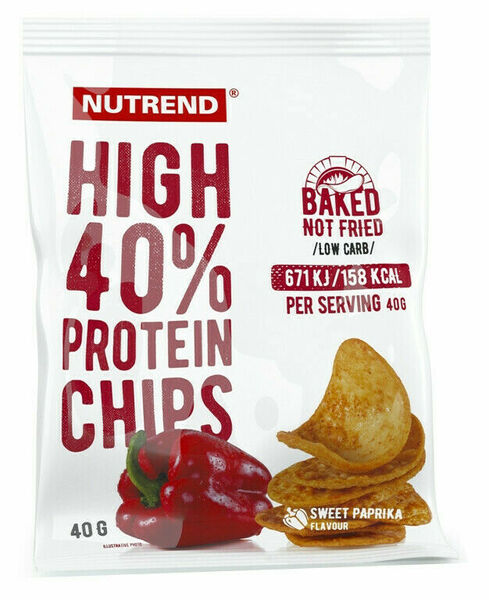 Nutrend High protein chips paprika 6x40g porovnat ceny