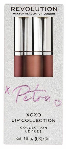 Makeup Revolution London  Revolution X Petra XOXO sada na rty 3x3ml porovnat ceny