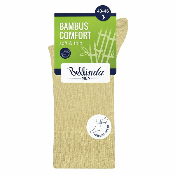 BELLINDA Pánské ponožky bambus comfort vel.43-46 béžové 1 pár porovnat ceny
