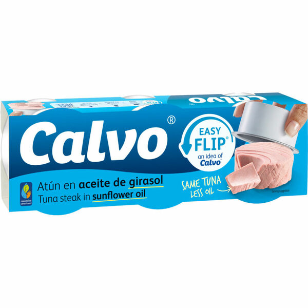 CALVO Tuňák ve slunečnicovém oleji 3 x 65 g porovnat ceny