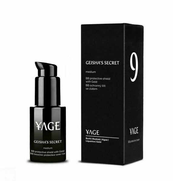 YAGE Geisha Secret SPF15 odstín střední BB krém se zlatem proti pigmentaci 30 ml porovnat ceny
