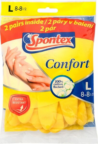 Spontex Confort rukavice vel. L, 2 páry porovnat ceny