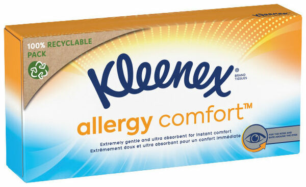 KLEENEX® Allergy Comfort Papírové kapesníky box 56ks porovnat ceny