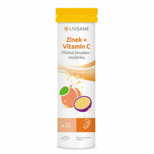 LIVSANE Šumivé tablety CZ Zinek + Vitamin C 20ks porovnat ceny