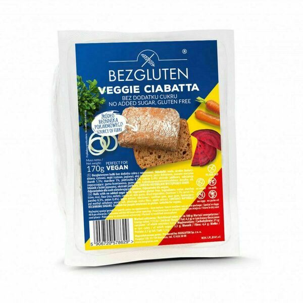 BEZGLUTEN Ciabatta bez lepku bez přidaného cukru 170 g porovnat ceny