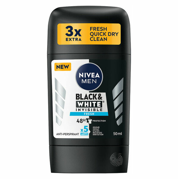 NIVEA Stick AP Men B&W Invisible Fresh  50 ml porovnat ceny