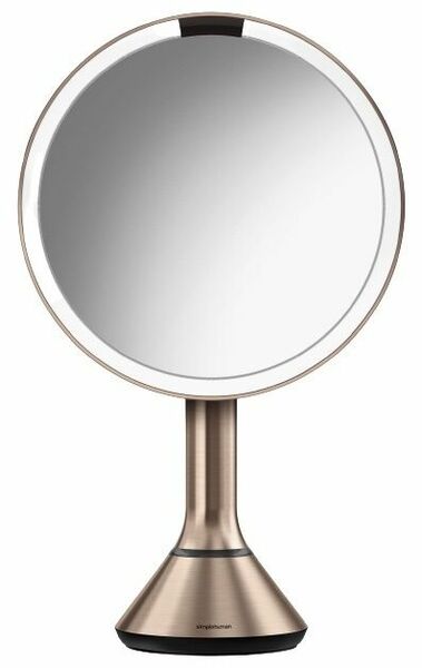 Simplehuman Kosmetické zrcátko Sensor Touch, DUAL LED osvětlení, 5x, dobíjecí, Rose Gold porovnat ceny