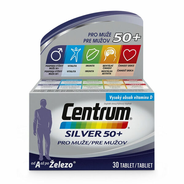 CENTRUM Silver pro muže nad 50 let 30 tablet porovnat ceny