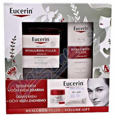 Eucerin® HYALURON-FILLER + VOLUME-LIFT denní krém 50ml + oční krém 15ml porovnat ceny