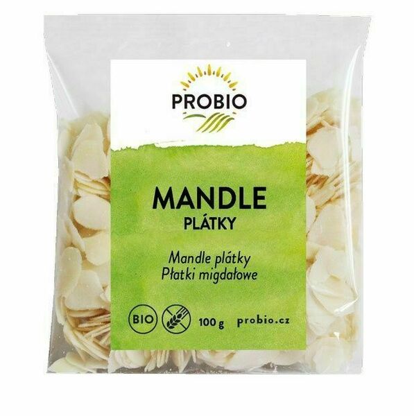 PROBIO Mandle plátky BIO 100 g porovnat ceny