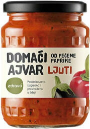 ZDRAVO Ajvar z pečené papriky pálivý 560g porovnat ceny