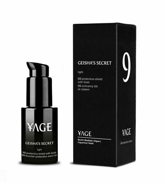 YAGE Geisha Secret SPF15 odstín světlý BB krém se zlatem proti pigmentaci 30 ml porovnat ceny