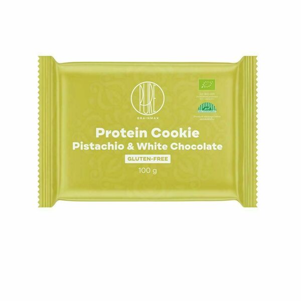 BrainMax Pure Protein Cookie Pistácie & bílá čokoláda BIO 100 g porovnat ceny