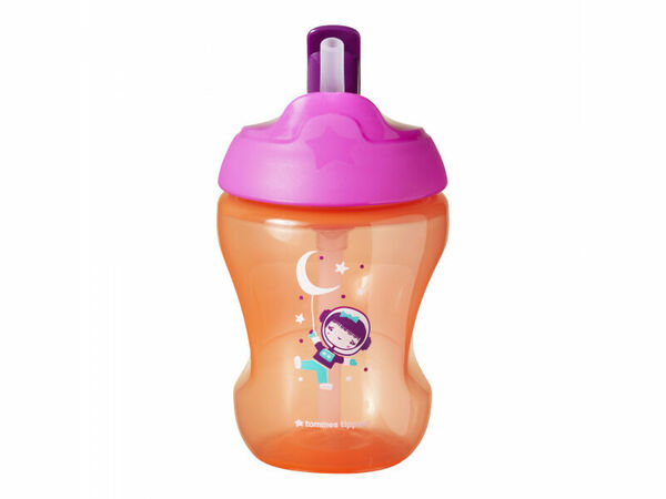 Tommee Tippee Straw Cup 7m+ netekoucí hrnek s brčkem 230 ml Pink porovnat ceny