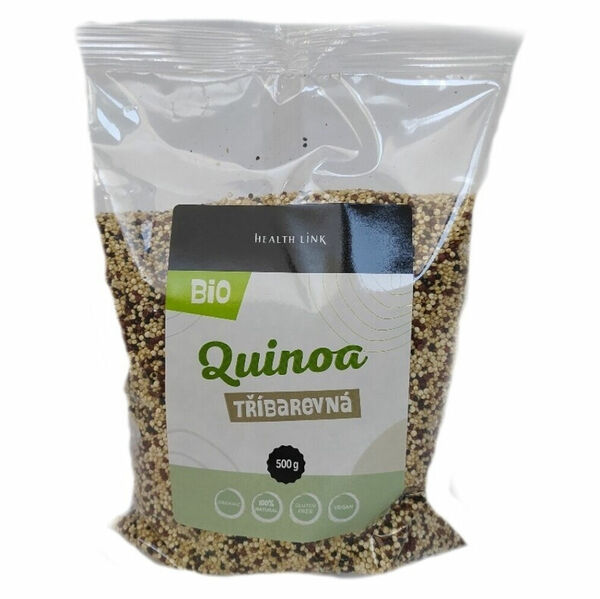 HEALTH LINK Quinoa semínka tříbarevná BIO 500 g porovnat ceny