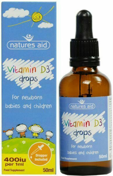 Natures Aid  II. jakost Vitamín D3 kapky pro děti 50ml porovnat ceny