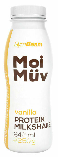 GymBeam MoiMüv Protein Milkshake vanilka 12x242ml porovnat ceny