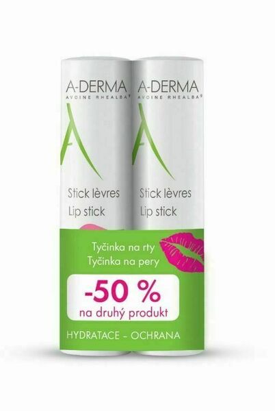 A-derma Tyčinka na rty DUO 2x4 g porovnat ceny