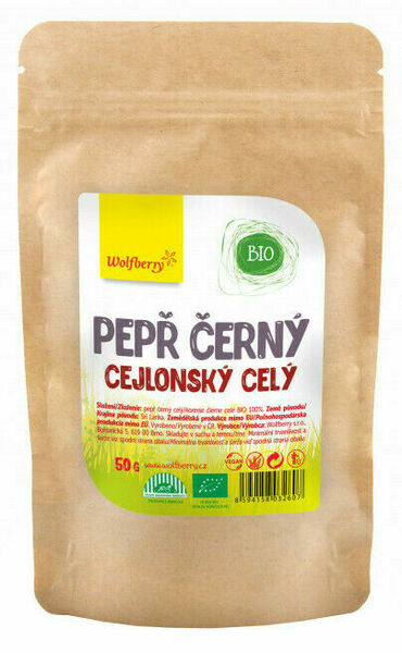 Wolfberry Pepř černý cejlonský celý BIO 50g porovnat ceny