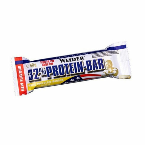 32% Protein Bar, proteinová tyčinka, 60 g, Weider - Bílá Čokoláda-Banán porovnat ceny