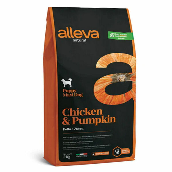 ALLEVA Natural Puppy Maxi Chicken&Pumpkin granule pro štěňata 2 kg porovnat ceny