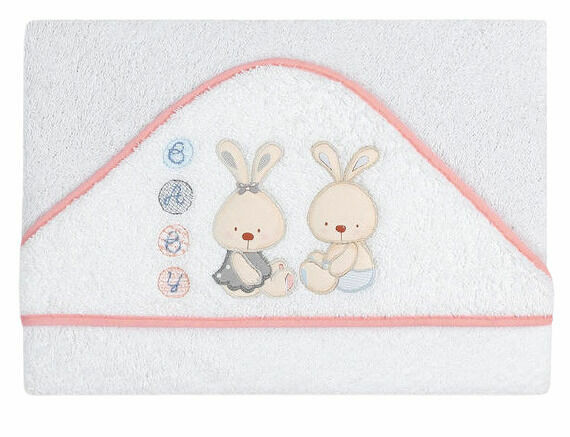 Interbaby Osuška froté Baby,bílo-růžová porovnat ceny