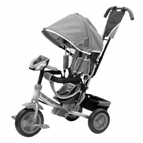 Baby Mix Dětská tříkolka s LED světly Lux Trike šedá porovnat ceny
