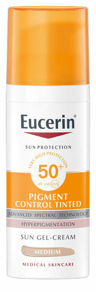 Eucerin SUN Pigment Control Tinted SPF50+ středně tmavá 50 ml porovnat ceny