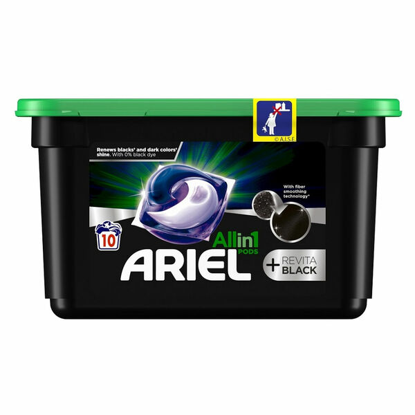 ARIEL +Revitablack Allin1 PODs  Kapsle na praní 10 pracích dávek porovnat ceny